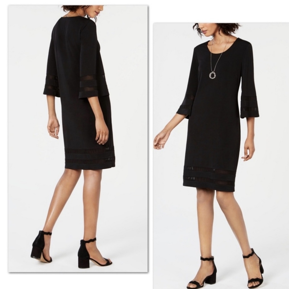 JM Collection Black Necklace Dress